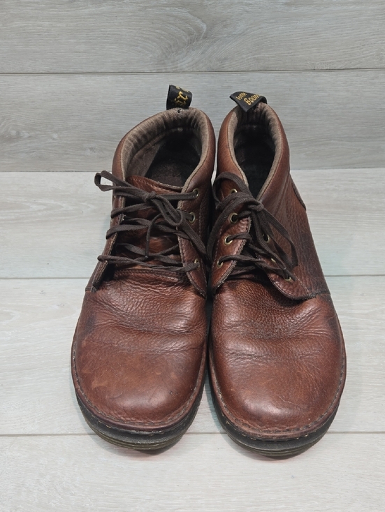 Dr. Martens Men\'s LEA KV04R High Top Brown Leather Chukka Boots Shoes Sz 13